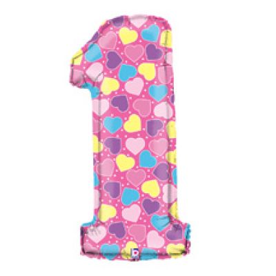 1st Birthday Girl Shape