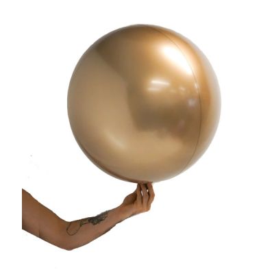 Stretch Satin Ball 56cm (22") Gold