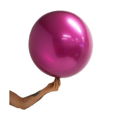 Stretch Satin Ball 56cm (22") Burgundy