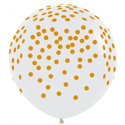 DTX (Sempertex) Balloon P3 90cm Crystal Clear Confetti