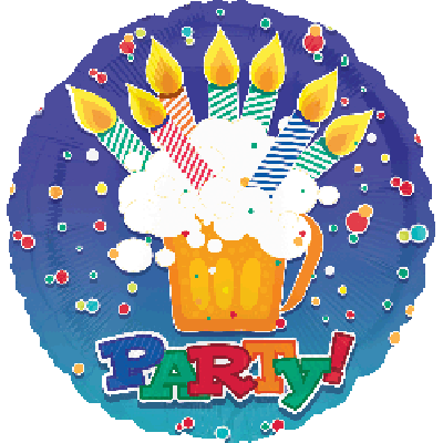 Anagram Foil 18" Birthday Party Beer Mug