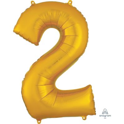 Anagram Foil 86cm (34") Gold Number 2
